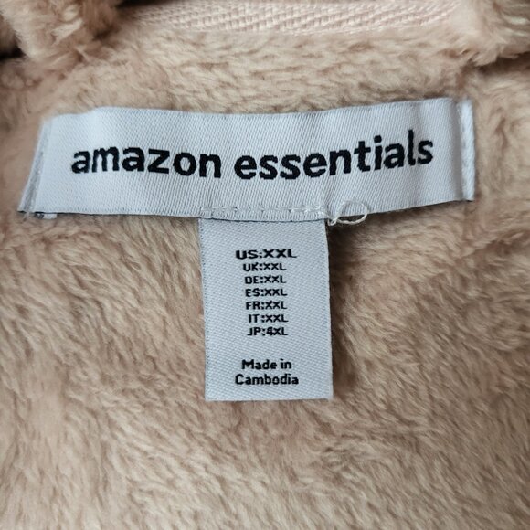 Women’s Mid-Length Plush Robe – Pale Pink – Size 2XL – Amazon Essentials – NWT - Picture 3 of 8